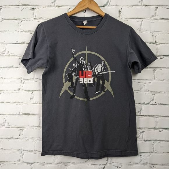 American Apparel Gray U2 360 Tee - Picture 1 of 5
